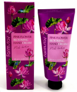 FarmStay Pink Flower Blooming Hand Cream Pink Lotus Крем для рук с розовым лотосом, 100 мл
