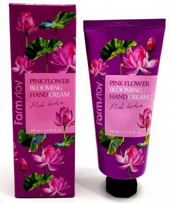 FarmStay Pink Flower Blooming Hand Cream Pink Lotus Крем для рук с розовым лотосом, 100 мл FarmStay Pink Flower Blooming Hand Cream Pink Lotus Крем для рук с розовым лотосом, 100 мл