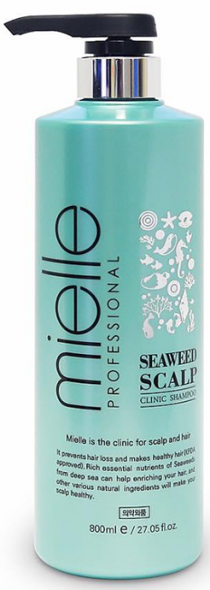 Mielle Seaweed Scalp Clinic Shampoo Шампунь против выпадения волос с морскими водорослями, 800 мл