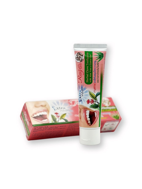 Rasyan Зубная паста отбеливающая травяная с гвоздикой, алоэ вера и гуавой Herbal Clove Toothpaste, 100 г Rasyan Зубная паста отбеливающая травяная с гвоздикой, алоэ вера и гуавой Herbal Clove Toothpaste, 100 г
