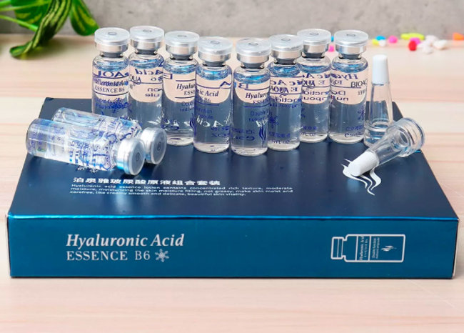 Bioaqua Hyaluronic Acid B6 Эссенция для лица концентрированная Гиалуроновая Кислота (ампулы), 5 мл*10