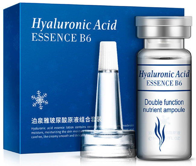 Bioaqua Hyaluronic Acid B6 Эссенция для лица концентрированная Гиалуроновая Кислота (ампулы), 5 мл*10