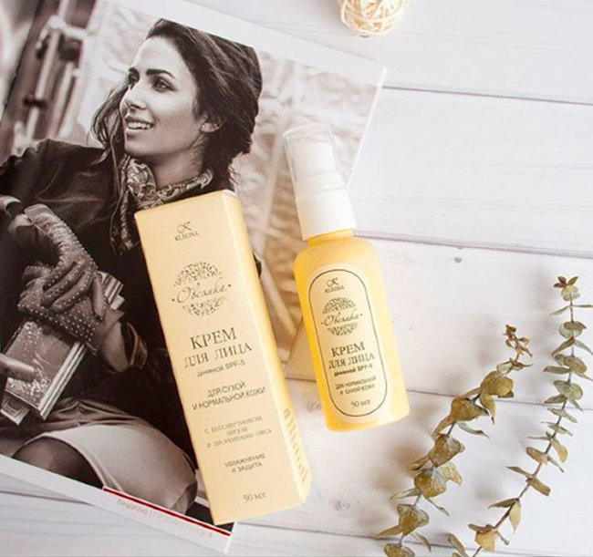 Kleona Крем для лица дневной SPF-5 "Овсянка", 50 мл Kleona Крем для лица дневной SPF-5 "Овсянка", 50 мл