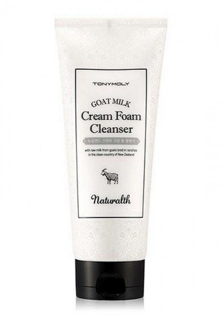 TONYMOLY Naturalth Goat Milk Cream Foam Cleanser Пенка увлажняющая на основе козьего молока, 200 мл