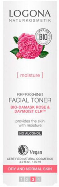 Logona Тонер освежающий c Био-Дамасской Розой и комплексом DayMoistCLR, 125 мл Logona Тонер освежающий c Био-Дамасской Розой и комплексом DayMoistCLR, 125 мл