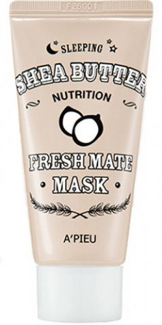 A'PIEU Fresh Mate Shea Butter Mask Ночная питательная маска с маслом ши, 50 мл