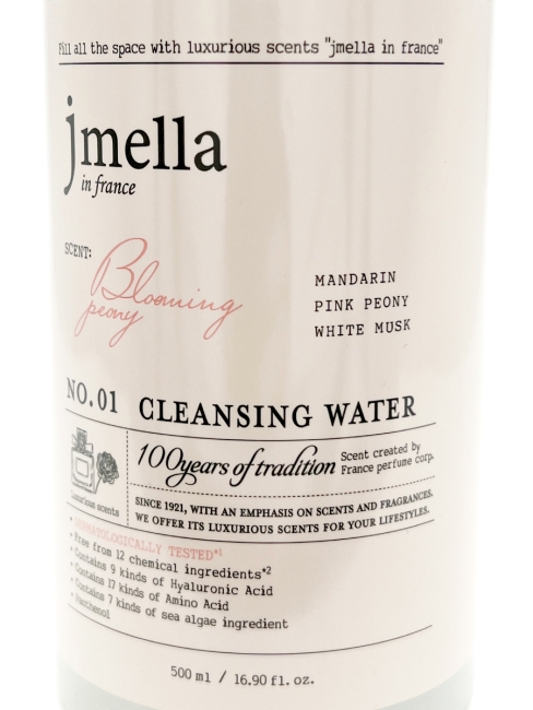 Jmella Мицеллярная вода с ароматом пиона N0.01 In France Blooming Peony Cleansing Water, 500 мл Jmella Мицеллярная вода с ароматом пиона N0.01 In France Blooming Peony Cleansing Water, 500 мл