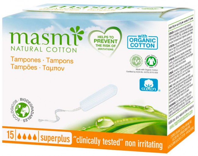 Masmi Тампоны Super Plus без аппликатора, 15 шт Masmi Тампоны Super Plus без аппликатора, 15 шт