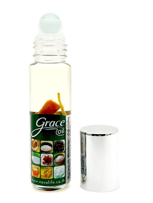 Grace Бальзам - ингалятор жидкий шариковый с эфирными маслами и корнем женьшеня Ginseng Root Aroma Oil, 8 мл