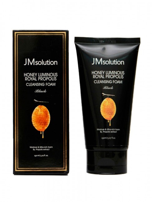 JMsolution Увлажняющая пенка с прополисом Honey Luminous Royal Propolis Cleansing Foam, 150 мл