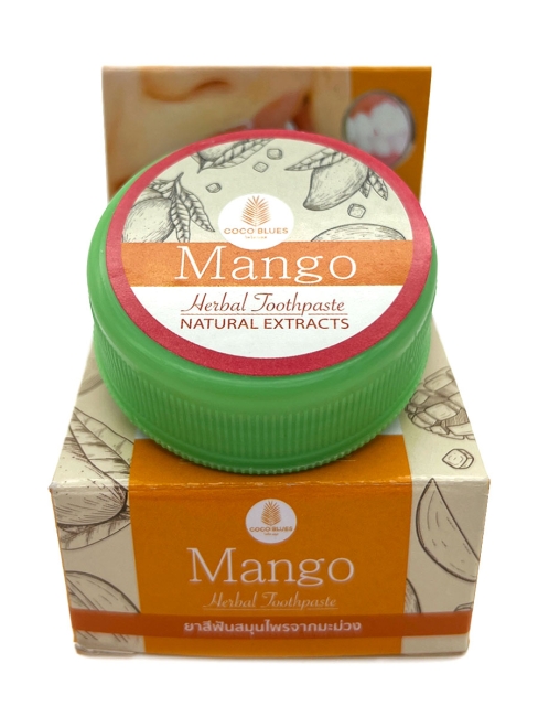 Coco Blues Травяная зубная паста с экстрактом манго Mango Herbal Toothpaste, 30 г Coco Blues Травяная зубная паста с экстрактом манго Mango Herbal Toothpaste, 30 г