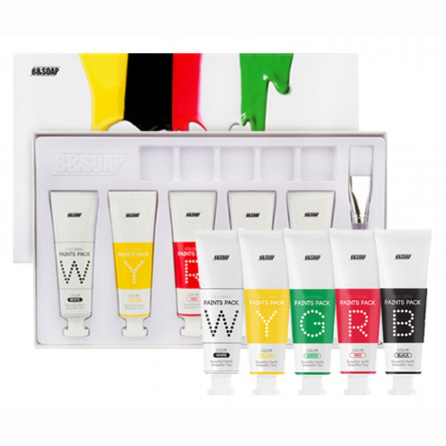 B SOAP Coloring Paints Pack Набор масок для лица 5 шт B SOAP Coloring Paints Pack Набор масок для лица 5 шт