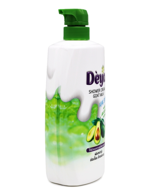 Deya Гель для душа с мочалкой Козье молоко и Авокадо Shower Cream Goat Milk With Avocado Extract, 765 г