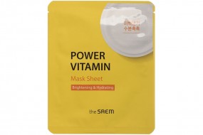 The Saem Маска на тканевой основе для лица Power Vitamin Mask Sheet, 28 г The Saem Маска на тканевой основе для лица Power Vitamin Mask Sheet, 28 г