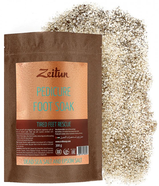 Zeitun Солевая ванна для ног "Расслабляющая" с минералами Мертвого моря и магнезией, 300 г Zeitun Солевая ванна для ног "Расслабляющая" с минералами Мертвого моря и магнезией, 300 г