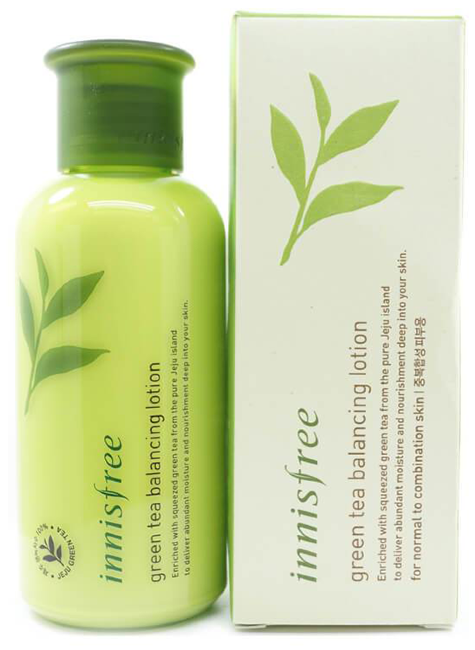 Innisfree Green Tea Balancing Lotion EX Лосьон для лица на основе экстракта зеленого чая, 160 мл