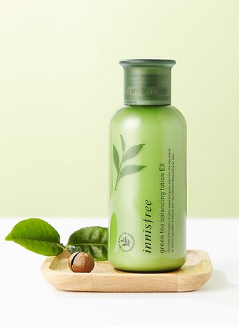 Innisfree Green Tea Balancing Lotion EX Лосьон для лица на основе экстракта зеленого чая, 160 мл