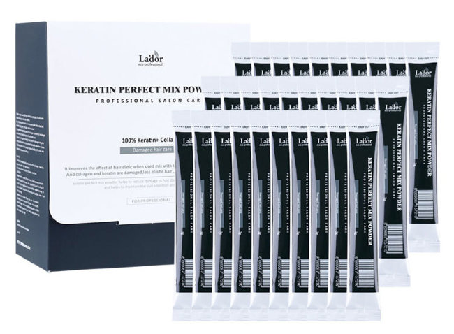 La'dor Keratin Perfect Mix Powder Порошковая маска с кератином и коллагеном, 10*3 г