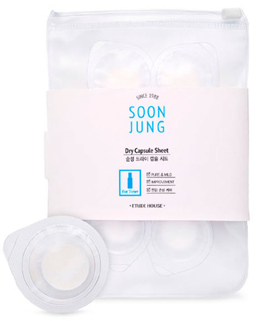 ETUDE HOUSE Soon Jung Dry Capsule Sheet Капсулированная тканевая маска, 5 шт ETUDE HOUSE Soon Jung Dry Capsule Sheet Капсулированная тканевая маска, 5 шт
