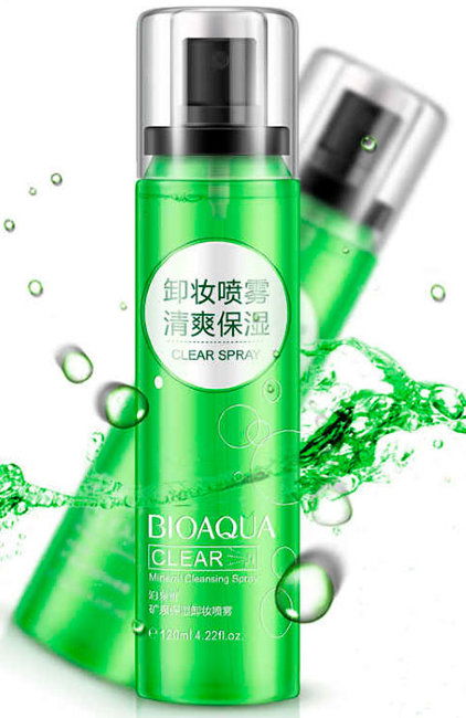 Bioaqua Clear Mineral Cleansing Spray Вода - Спрей для удаления макияжа, 120 мл Bioaqua Clear Mineral Cleansing Spray Вода - Спрей для удаления макияжа, 120 мл