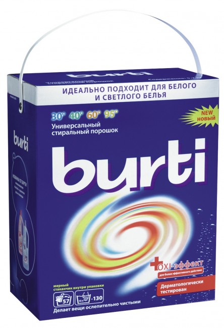 Burti OXI-эффект Универсальный стиральный порошок концентрированный, 5,7 кг