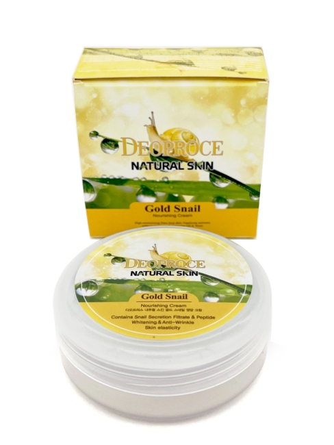 Deoproce крем для лица питательный с золотом и муцином улитки Natural Skin Nourishing Gold Snail Cream, 100 г Deoproce крем для лица питательный с золотом и муцином улитки Natural Skin Nourishing Gold Snail Cream, 100 г