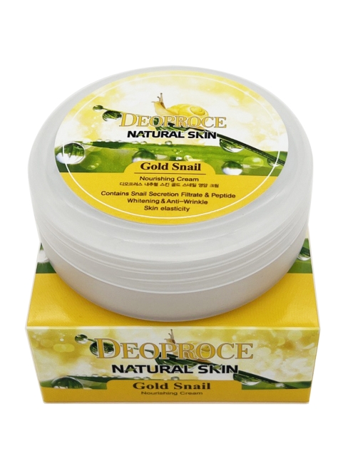 Deoproce крем для лица питательный с золотом и муцином улитки Natural Skin Nourishing Gold Snail Cream, 100 г Deoproce крем для лица питательный с золотом и муцином улитки Natural Skin Nourishing Gold Snail Cream, 100 г