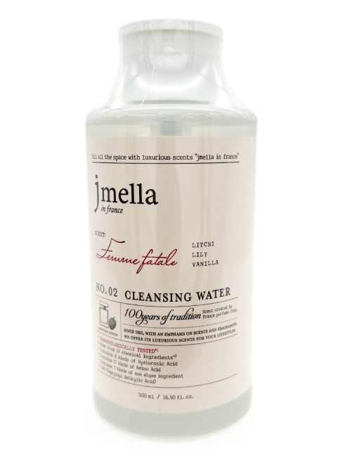 Jmella Мицеллярная вода Роковая женщина N0.02 In France Femme Fatale Cleansing Water, 500 мл