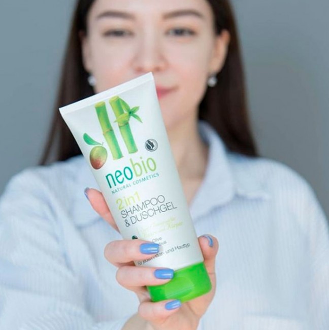 Neobio Organic Olive & Bamboo Гель-шампунь для душа 2 в 1, 200 мл Neobio Organic Olive & Bamboo Гель-шампунь для душа 2 в 1, 200 мл