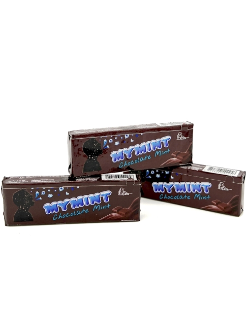 Boonprasert Конфета жевательная со вкусом мяты и шоколада My Mint Chocolate Mint Flavoured Candy, 3 шт. х 32 г