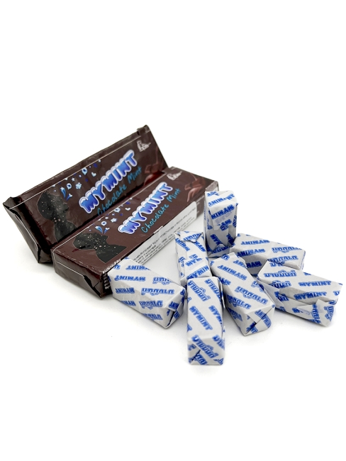 Boonprasert Конфета жевательная со вкусом мяты и шоколада My Mint Chocolate Mint Flavoured Candy, 3 шт. х 32 г