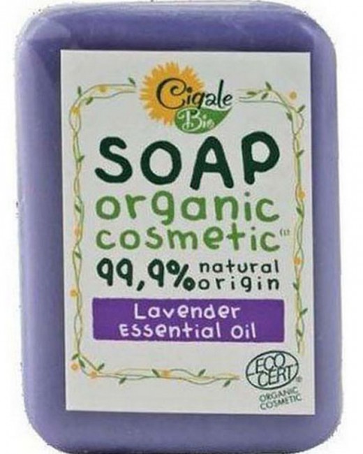 Cigale Bio Мыло твердое с эфирным маслом Лаванды, 100 г