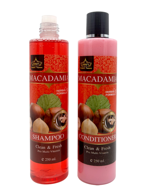 Rochjana Набор для волос шампунь и кондиционер с маслом макадамии Herbal Formula Macadamia Set, 2 шт. x 250 мл