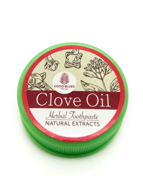 Coco Blues Травяная зубная паста с маслом гвоздики и ментолом Clove Oil Herbal Toothpaste, 30 г Coco Blues Травяная зубная паста с маслом гвоздики и ментолом Clove Oil Herbal Toothpaste, 30 г