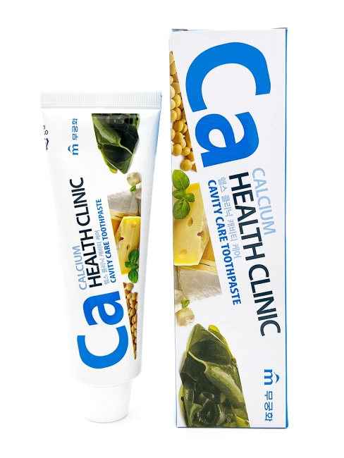 Mukunghwa Зубная паста с кальцием для профилактики кариеса мятная Calcium Health Clinic, 100 г Mukunghwa Зубная паста с кальцием для профилактики кариеса мятная Calcium Health Clinic, 100 г