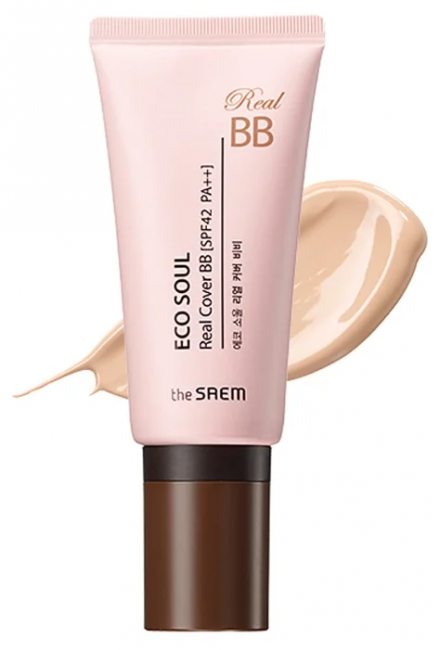 The Saem Крем ББ Eco Soul Real Cover BB 21 Light Beige, 45 г The Saem Крем ББ Eco Soul Real Cover BB 21 Light Beige, 45 г