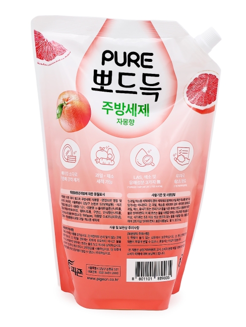 Pigeon Corp. Средство концентрированное для мытья посуды с ароматом Грейпфрута Pure Grapefruit Detergent, 1200 мл