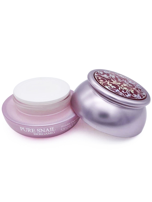 Bergamo Крем для лица с муцином улитки Антивозрастной Pure Snail Wrinkle Care Cream, 50 г