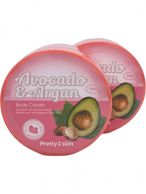 Pretty Skin Крем для тела с Арганой и Авокадо Design Your Beauty Avocado & Argan Body Cream, 300 мл