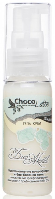 ChocoLatte Гель-крем для лица Био-Актив с пребиотиком Биолин 5%, восстановление биобаланса кожи, 30 мл