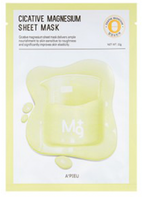 A'Pieu Cicative Magnesium Sheet Mask Питательная тканевая маска с магнием, 22 г A'Pieu Cicative Magnesium Sheet Mask Питательная тканевая маска с магнием, 22 г