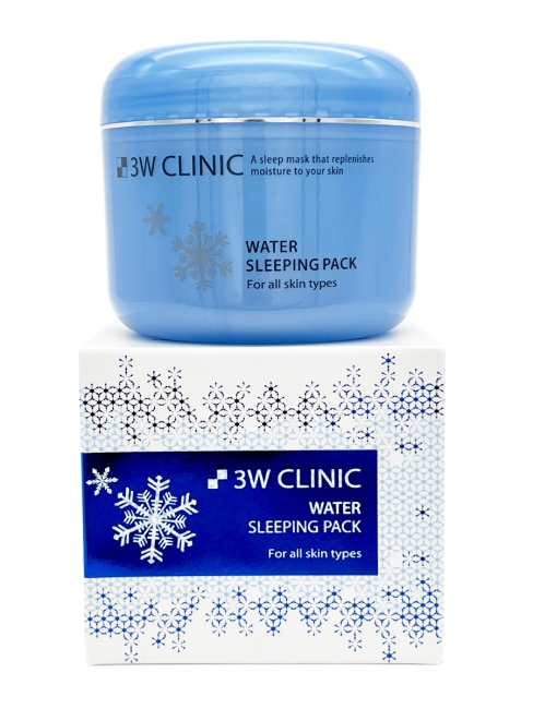 3W Clinic Увлажняющая маска ночного действия Water Sleeping Pack, 100 мл