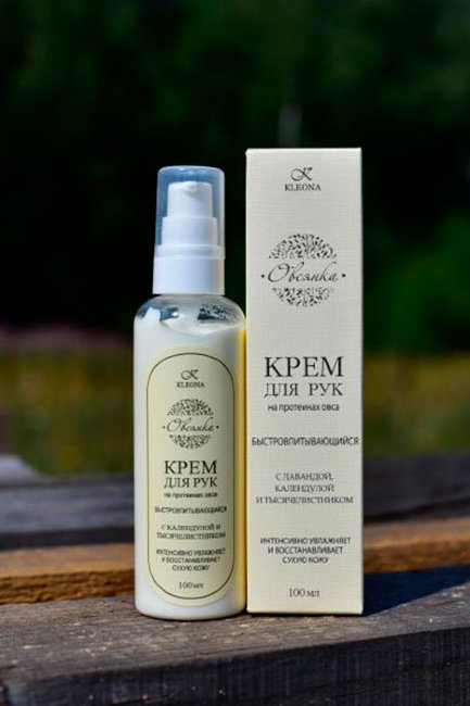 Kleona Крем для рук "Овсянка", 100 мл