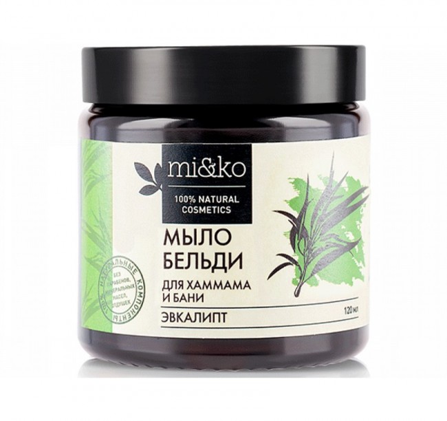 MiKo Мыло Бельди для хаммама и бани, 120 мл