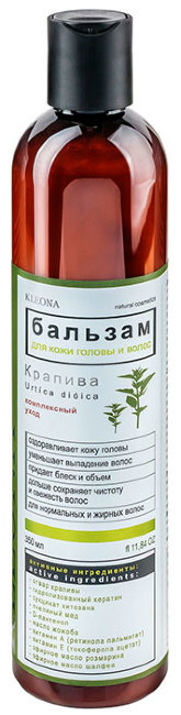Kleona Бальзам для кожи головы и волос Крапива, 350 мл