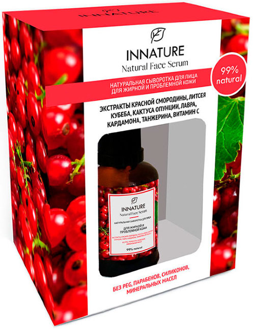Innature Сыворотка для лица для жирной и проблемной кожи, 50 мл Innature Сыворотка для лица для жирной и проблемной кожи, 50 мл