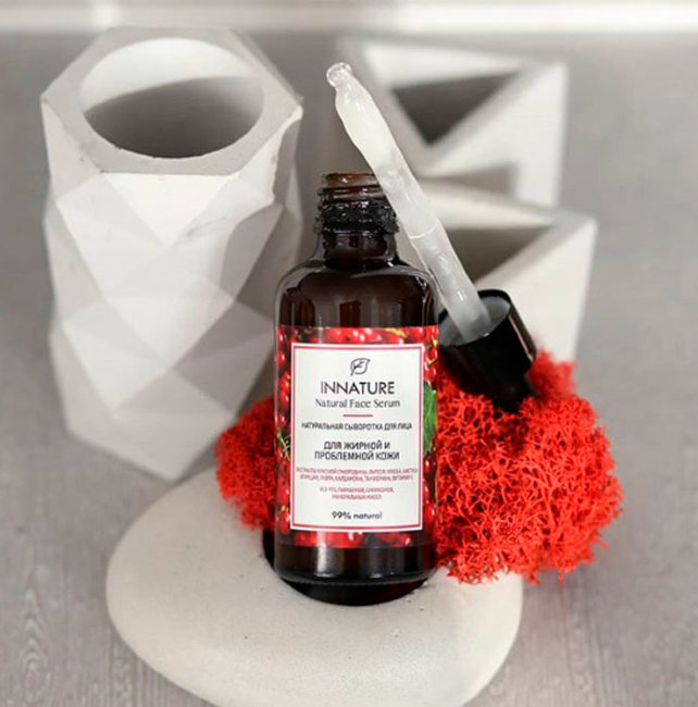 Innature Сыворотка для лица для жирной и проблемной кожи, 50 мл Innature Сыворотка для лица для жирной и проблемной кожи, 50 мл
