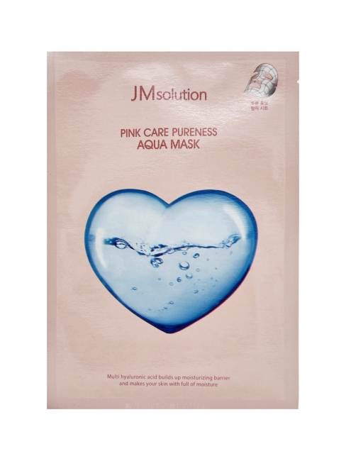 JMsolution Маска для лица тканевая увлажняющая Pink Care Pureness Aqua Mask, 30 мл
