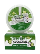 Deoproce Крем для лица питательный с экстрактом огурца и молока Natural Skin Nourishing Milk Cucumber Cream, 100 г