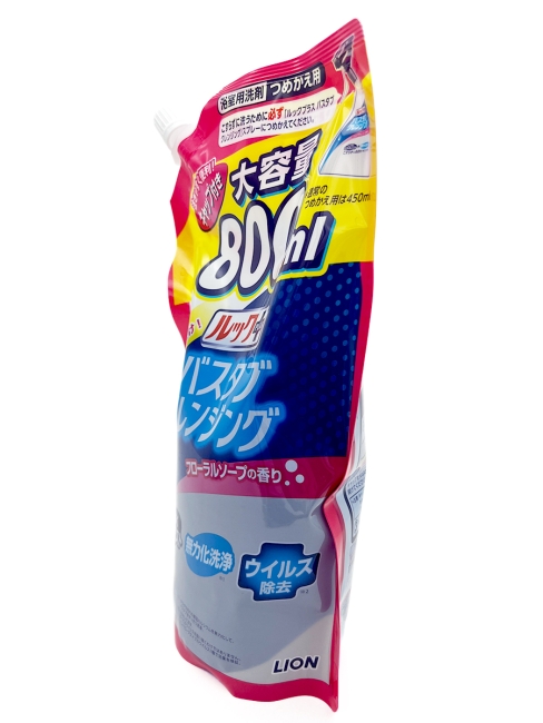 Lion Чистящее средство для ванной комнаты быстрого действия с ароматом мыла Look Plus Bathroom Cleaner Refill, 800 мл Lion Чистящее средство для ванной комнаты быстрого действия с ароматом мыла Look Plus Bathroom Cleaner Refill, 800 мл